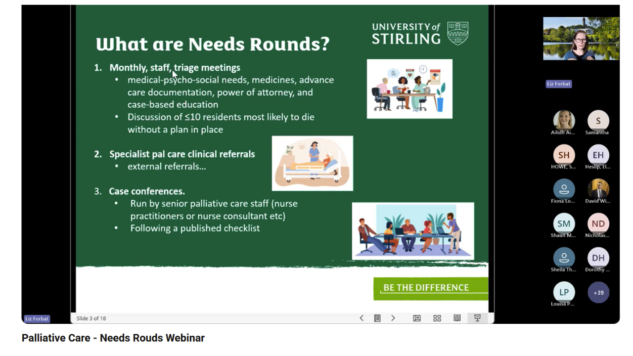 Palliative Care - Needs Rounds Webinar Recording