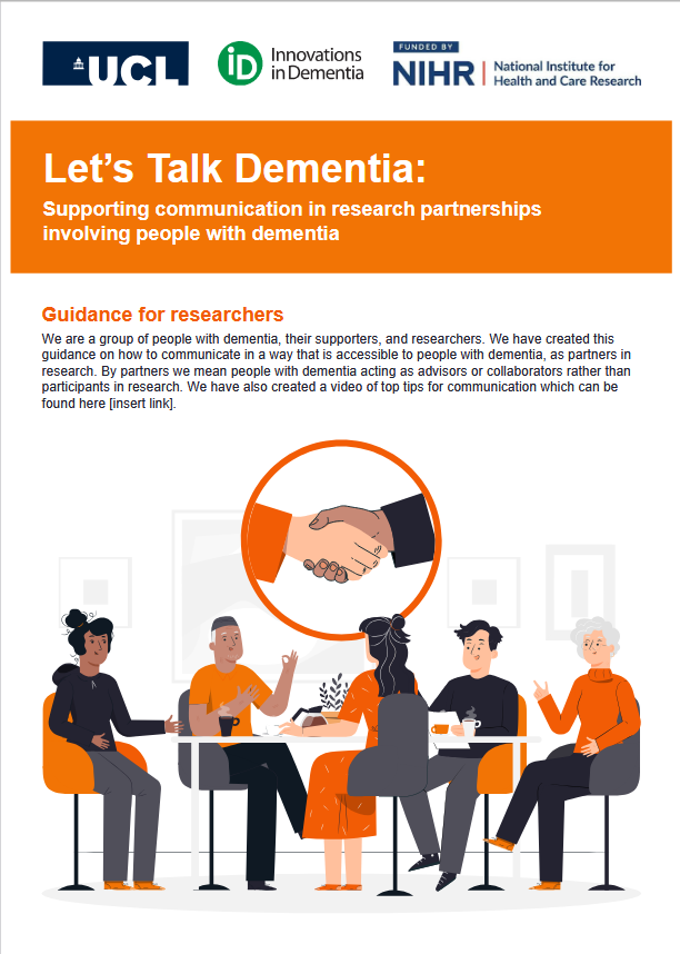 Let's Talk Dementia Guidance