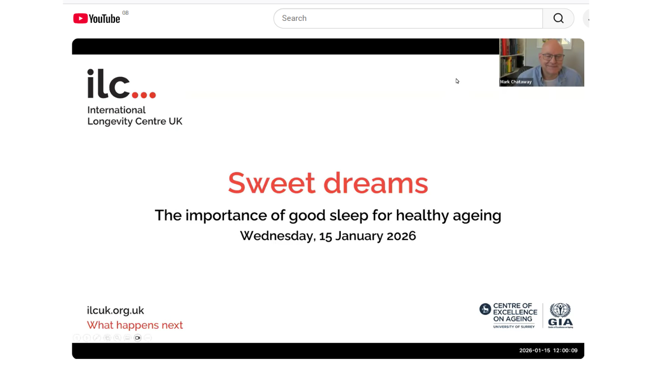 Sweet Dreams The imporatance of good sleep for healthy ageing video