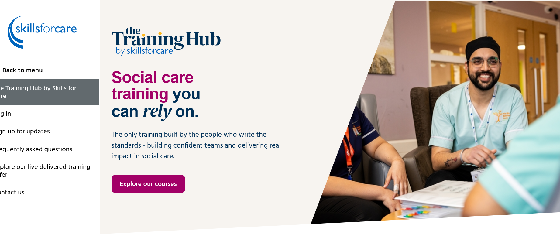 The Training Hub by Skills for Care
