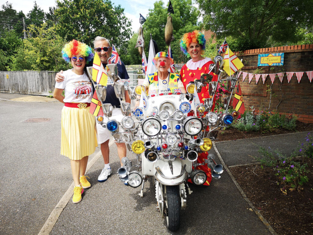 A circus-themed fete held this summer at a
Colten Care home.